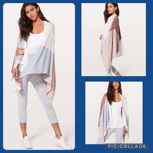 Lululemon Hatha Wrap in Quicksand/Misty Pink/Silver Fox/Alpine White